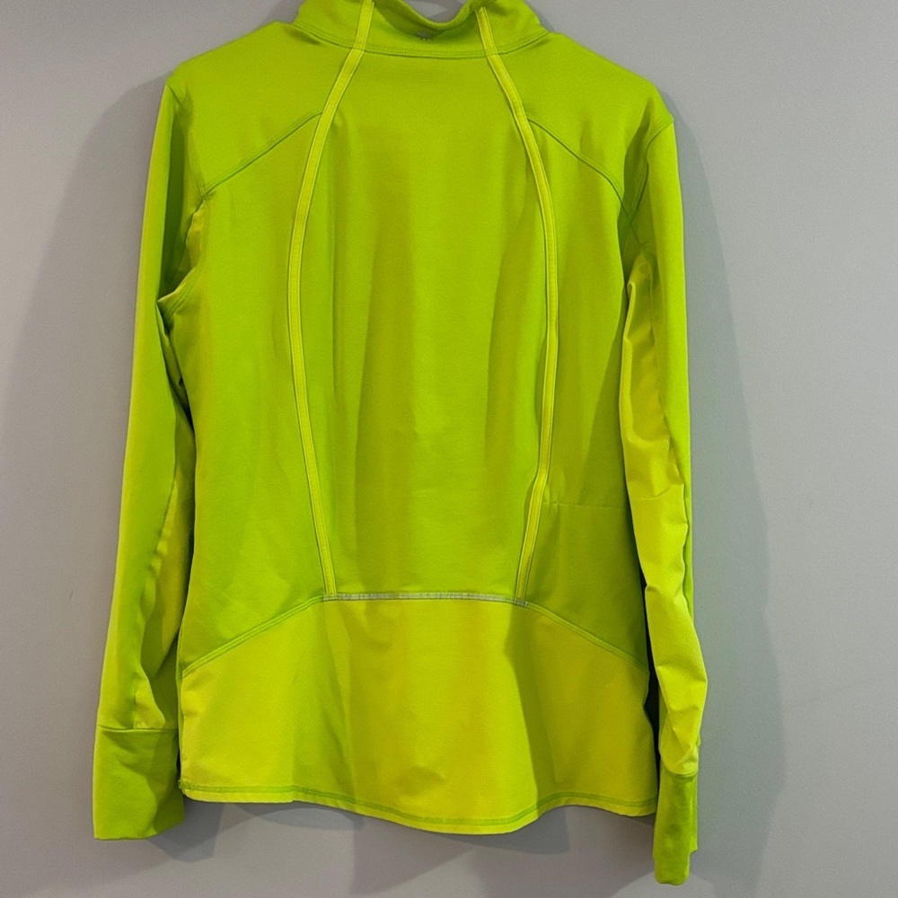Athleta Neon Lime Half-Zip Pullover - Picture 3 of 3